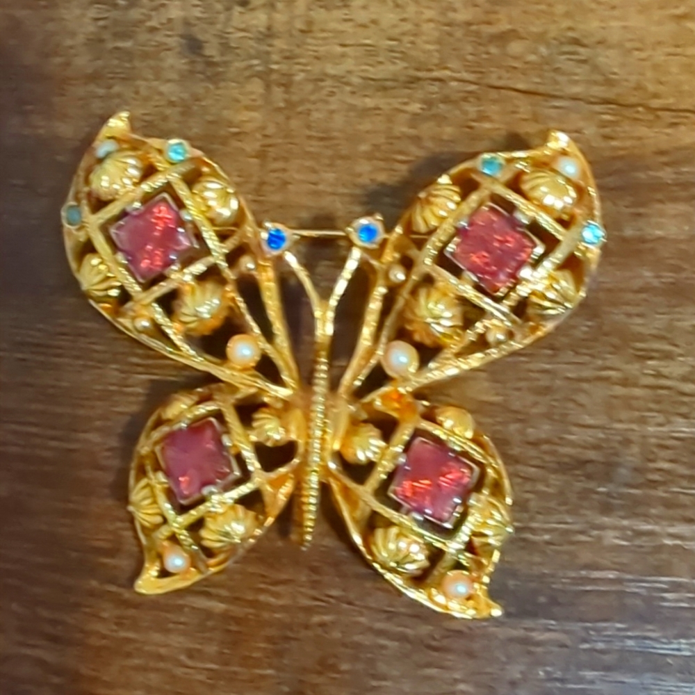 Vintage Avon Butterfly Brooch